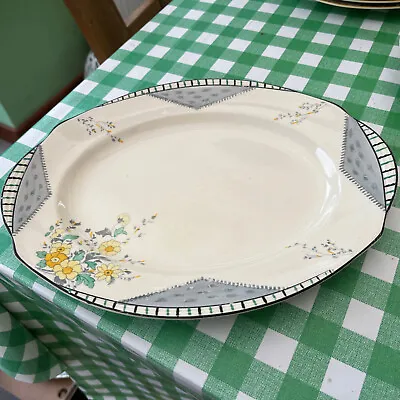 Buy Burleigh Ware ‘maytime’ Medium Meat Plate Platter 32cms Made In England Vintage • 12.99£