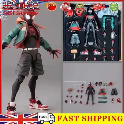 Buy Spiderman Miles Morales PVC Action Figure Toy Across The Spider-Verse Collection • 16.99£