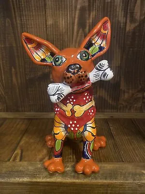 Buy Mexican Talavera Dog Animal Chihuahua Figure Pottery Art  12  • 113.80£