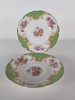 Buy Paragon Rockingham Green  Saucer And Plate • 8£