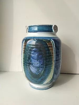 Buy Rodmell Studio Pottery Judith Partridge Vase. 24cm Tall. Aldermaston Interest. • 45£