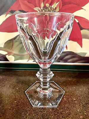Buy Baccarat Crystal HARCOURT Water Wine Goblet Glass 6” Made In France Signed • 94.65£