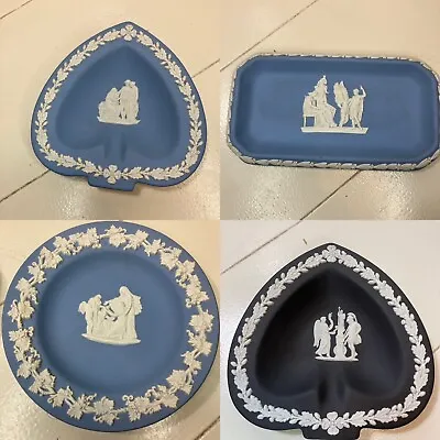 Buy Vintage Wedgwood Jasperware Joblot Of 4 Collectible Baby Blue And Black Rare • 9.90£
