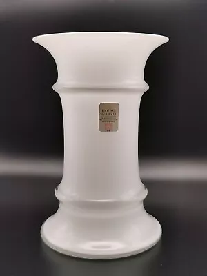 Buy Vintage Holmegaard White Encased Glass Vase From MB Range 1980s By Michael Bang • 42.50£