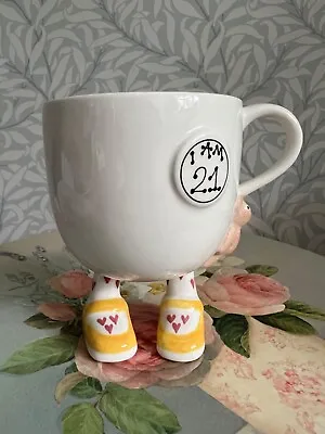 Buy LUSTRE POTTERY 1973 Carlton Walking Ware BIRTHDAY 21 Cup COMING OF AGE GIFT VGC • 29.99£