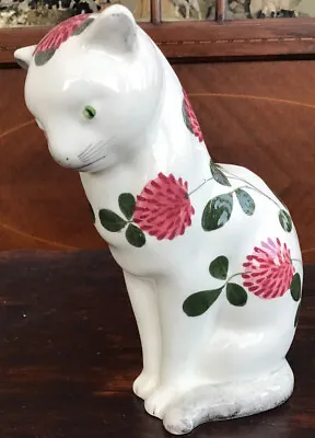 Buy Vintage Hand Painted Plichta Cat Approx. 6” Tall Clover • 110£