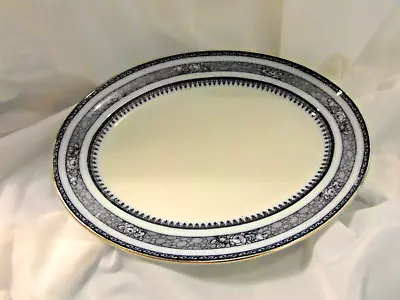 Buy Antique Losolware Ormande Pattern Blue & White Oval Platter / Ashet • 12.99£