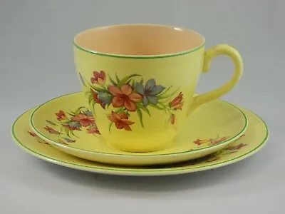 Buy Yellow & Pink Floral Trio George Clews & Co Pretty Vintage • 8£