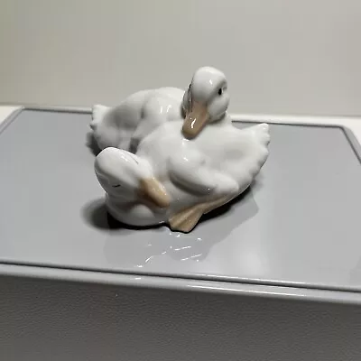 Buy Lladro Pair Of Nao Figurines Cuddling Ducks • 14.99£
