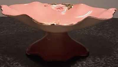 Buy Vintage Royal Winton PETUNIA Mottled Pink Flowers Footed Candy Bon Bon Dish • 9.99£