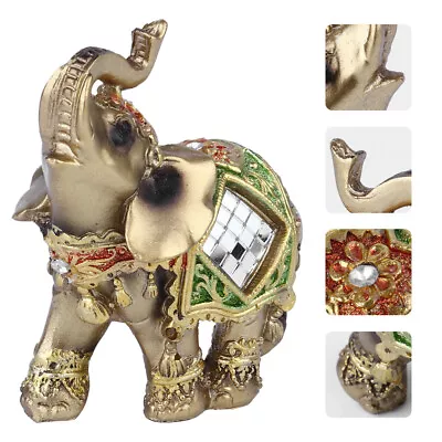 Buy Thai Elephant Figurine Decorative Figures Ornaments Sculpture • 11.55£