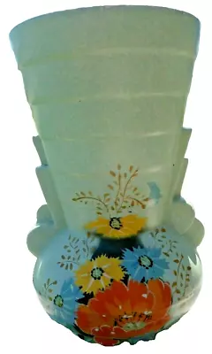 Buy Monkton Vase BRENTLEIGH Ware England 1930's Floral Art Deco Vtg Ceramic Signed • 17.95£