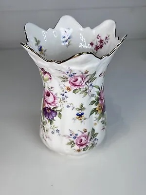 Buy Fenton China Company, Bone China Floral Flower Vase. Height 7  . Width 5 . • 15£