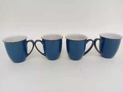 Buy Denby Imperial Blue Mug Set Set Of 4 350ml Stoneware Pottery Kitchen Ceramic  • 9.99£