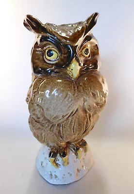 Buy Mid Century Italian Pottery 9 3/4 H Owl Figure • 80.51£