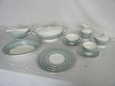 Buy C4 Porcelain Royal Doulton - Melrose - Vintage Tableware, Blue Gilded Rim - R11 • 3.99£