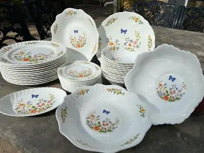 Buy Aynsley  Cottage Garden  41 Pieces 12 Dinner Plates, 12 Side Plates, 12 Bowls • 299.99£