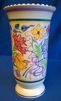 Buy Poole Pottery Elaborate Bn Pattern Flared Rim Trumpet Vase - Josephine Smith • 69.99£