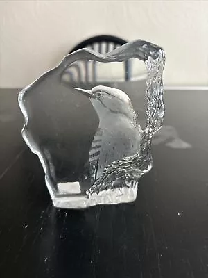 Buy Mats Jonasson Glass, Lead Crystal Bird Paperweight, Signed/numbered, 3297 Sweden • 6.50£