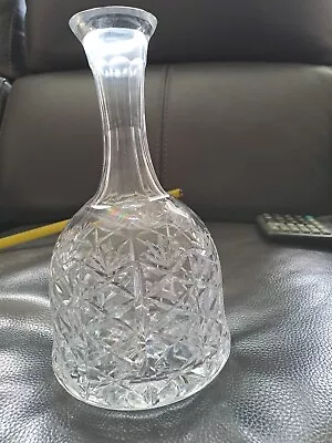 Buy Lovely Victorian Cut Glass Bell Shaped Wine Decanter  • 5£