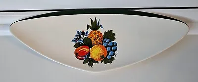 Buy Vintage 60s Carltonware Triangular Pottery Plate Fruit Design • 3£