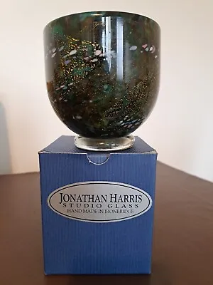 Buy Beautiful Jonathan Harris Studio Ironbridge Glass Vase 2004.  Signed & Boxed  • 99£
