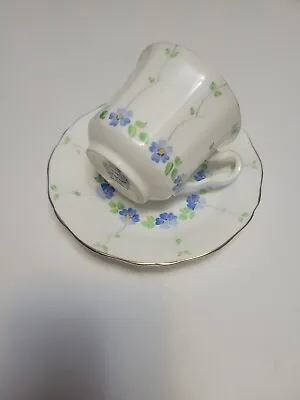 Buy Vintage Adderley Floral Flowers Bone China Teacup & Saucer Set • 14.96£