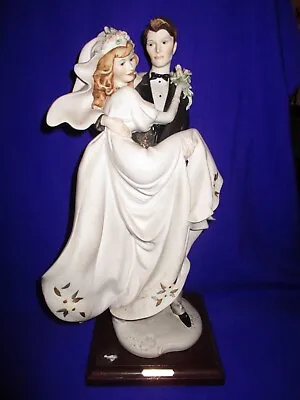 Buy Rare GIUSEPPE ARMANI Capodimonte LTD Edition Figurine Of Bride & Groom Wedding • 108£