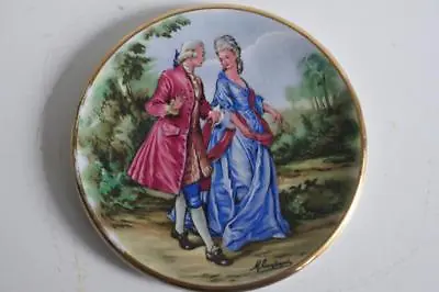 Buy A Lovely Small Harry Hancock Tunstall Ltd Staffordshire Plate Courting Couple 2. • 4.99£