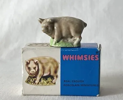 Buy Vintage English Porcelain BOXED Wade Whimsies No. 28 Pig • 4.20£