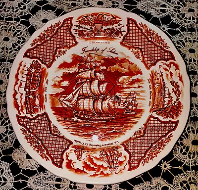Buy Vintage Alfred Meakin Fair Winds Friendship Of Salem Dinner Plate! • 14.23£