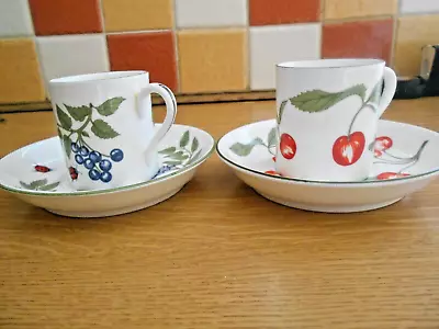 Buy Two Crown Staffordshire Coffee Cans / Cups And Saucers • 9.99£