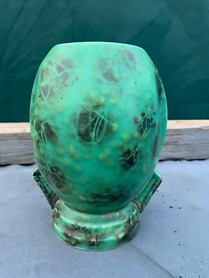 Buy Rare Original Vintage SylvaC 1149 Retro Art Deco Sculpted Green Vase Mid C • 74£
