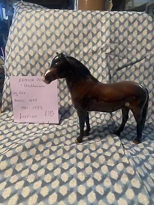 Buy Beswick Horse Exmoor Pony Heatherman 1645 Mint • 115£