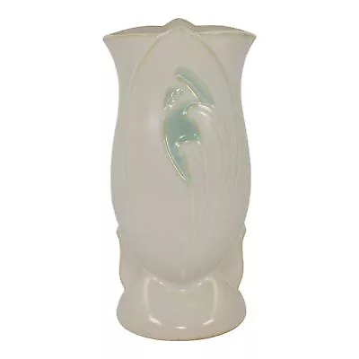 Buy Roseville Silhouette White 1950 Mid Century Modern Pottery Ceramic Vase 785-9 • 129.67£
