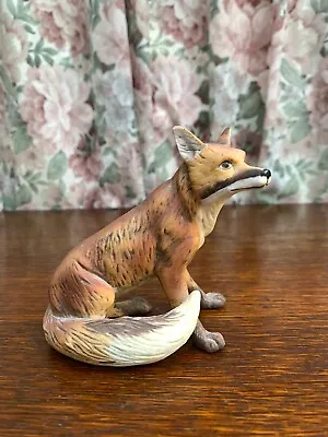 Buy Vintage Collectable Hand Painted Ceramic Seated Fox Figurine  • 30£