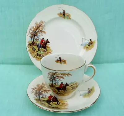 Buy Vintage Alfred Meakin  Country Life  Earthenware Tea Cup, Saucer & Plate Trio • 4.99£