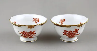 Buy Herend Hand Painted Porcelain Fortuna Rust Vboh Small Bowls 682 X 2 Perfect 1st • 75£