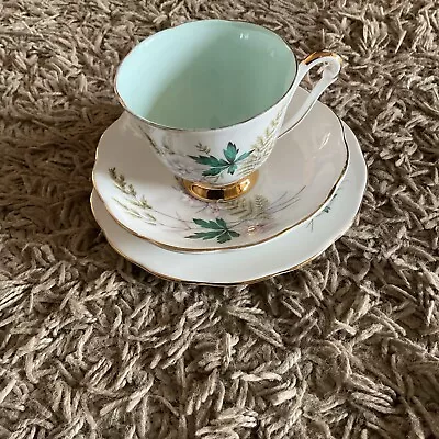 Buy Queen Anne,Louise Pattern Trio ,Bone China Gold Gilt, Cup Has Slight Chip • 5£