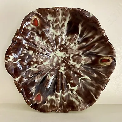 Buy Vintage German Mid Century Scalloped Bowl Dish Pottery Ceramic Toed Gloss Glaze • 31.65£