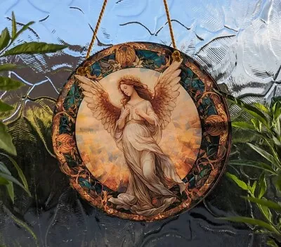 Buy Tranquil Angel Pre-assembled Acrylic Suncatcher Wall Hanging Home Decor Gifts • 7.79£