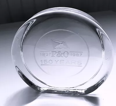 Buy P&O 150 Years 1837-1987 Commemorative Glass  Paperweight • 4£