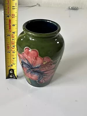Buy Vintage Moorcroft Hibiscus Dwarf Bud Vases H 4  • 49.99£