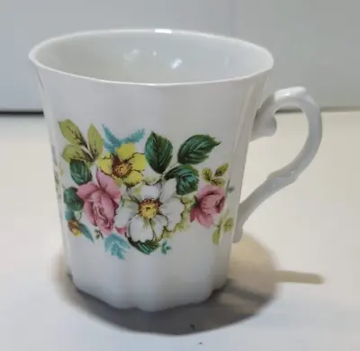 Buy Royal Grafton Fine Bone China Tea Cup Mug Coffee England White With Flowers • 11.30£