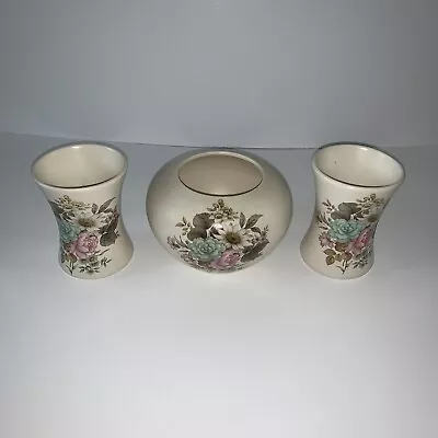 Buy Vintage Purbeck Gifts Poole Dorset Round Posy Vase + 2 Small Vases • 19.99£