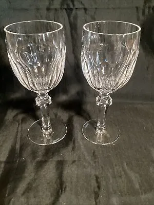 Buy Waterford Crystal Curraghmore Claret Wine Glasses Pair Vintage Signed, 7 1/8  • 50£