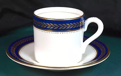 Buy Coalport Blue Wheat Coffee Cans & Saucers - Excellent Condition • 19.99£