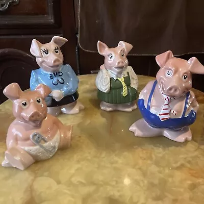 Buy Wade NatWest Piggy Bank X4 Money Boxes Pottery Ornaments Figures Gift • 29.99£