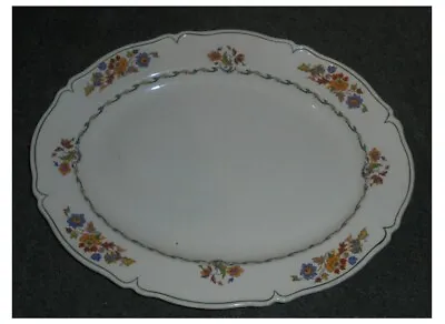 Buy  Vintage Woods Ivory Ware Pottery Oval Platter  36cm W227 • 12.75£