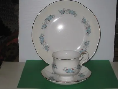 Buy 3 Pc Fine Bone China Est. 1801 Crown Staffordshire England Cup & Saucer + Plate • 21.78£